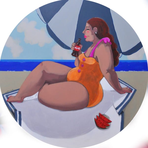 Esraa Zidan Mixed media on Canvas 103 x 103 cm 40 1/2 x 40 1/2 in