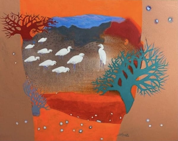 Abdel Wahab Abdel Mohsen Untitled, 2021 Acrylic on Canvas 120 x 150 47 12/50 x 59 3/50