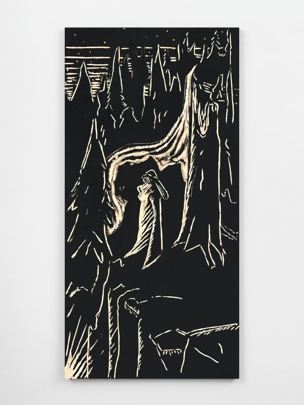 Jordan Rountree, A Figure Looks Over the Edge, 2025