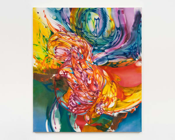 Ji Won Cha And our world came together, 2023 Oil on canvas