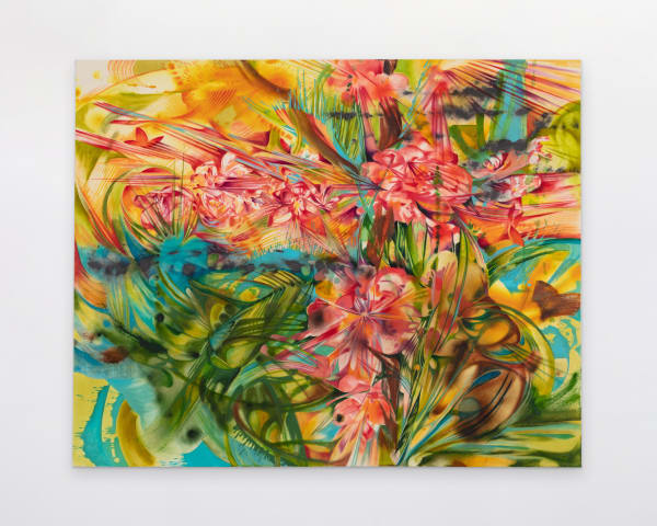 Ji Won Cha The stain of you becomes a fondness, 2025 Graphite and oil on canvas