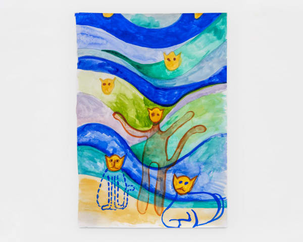 Ludovica Gioscia Arturo and the Vertical Sea, 2020 Watercolour on acid free paper