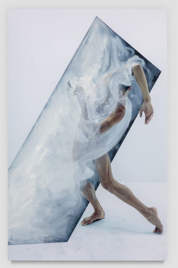 Benjamin Renoux Dance with Nothing #6, 2018 Photograph and oil on canvas