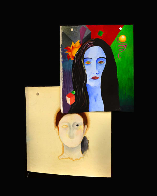 Ludovica Gioscia Untitled, 1993 Acrylic paint and oil paint on canvases