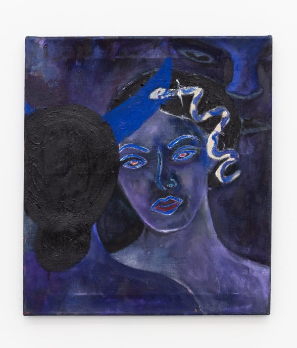 Simone Kennedy Doig Blue Devil (Reflection), 2019 Oil on denim