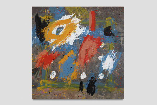 José Manuel Ciria Dos líneas, 2018 Oil on tarpaulin