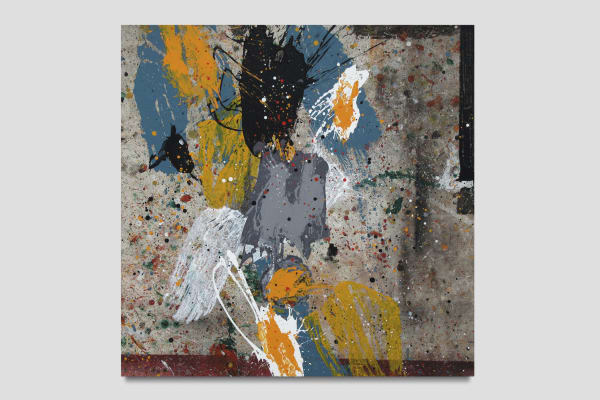 José Manuel Ciria Los pasos acertados, 2018 Oil on tarpaulin