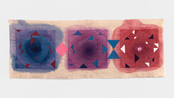 Allegra Hicks Until then, 2021 Ink on linen