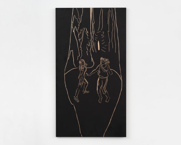 Jordan Rountree, Two Revelers Dance in the Woods II, 2025