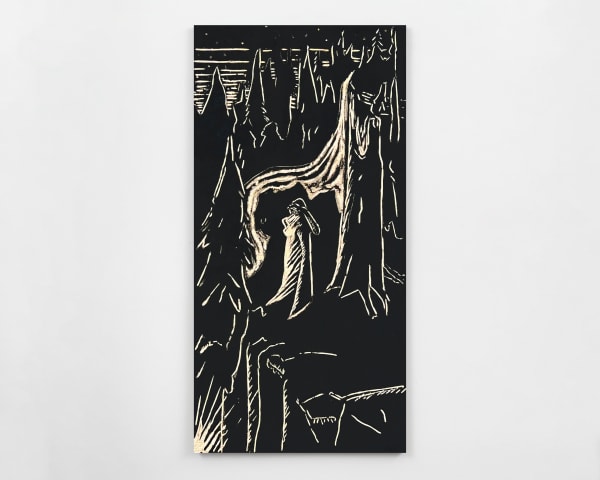 Jordan Rountree, A Figure Looks Over the Edge, 2025