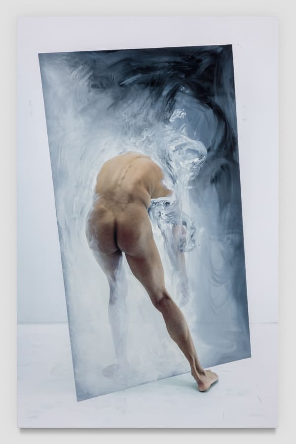 Benjamin Renoux Dance with Nothing #8, 2018 Photograph and oil on canvas