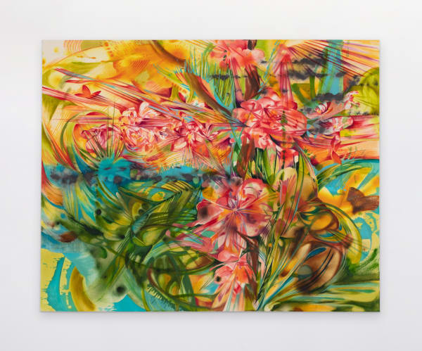 Ji Won Cha The stain of you becomes a fondness, 2025 Graphite and oil on canvas