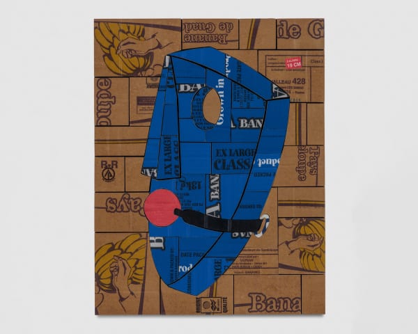 Jebila Okongwu Untitled, 2016 Mixed media collage on linen