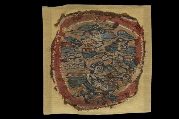 Coptic Weaving with Running Figures, Egypt, Coptic, 500 C.E. – 600 C.E.