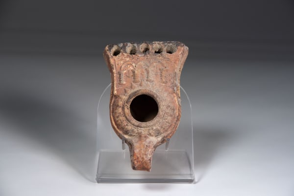 A Large Ceramic Multi Spouted Judean Oil Lamp., Circa 200 C.E. – 300 C.E.