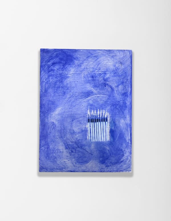Clémentine Bruno Sylvia, 2024 Oil and traditional gesso on wood 40 x 30 x 2.7 cm 15 3/4 x 11 3/4 x 1 in