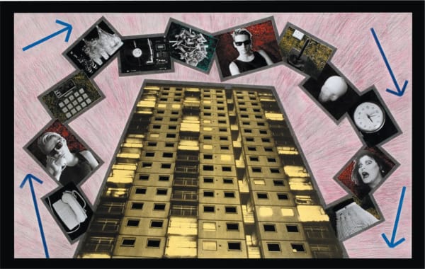 Difficult Boy in a Concrete Block, Conceptual Tower Drawing No. 3