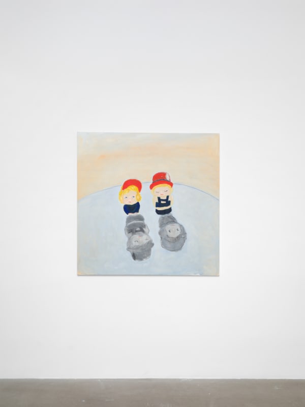 Hongyan The Two of Us, 2025 Oil on canvas 120 x 120 cm 47 1/4 x 47 1/4 in