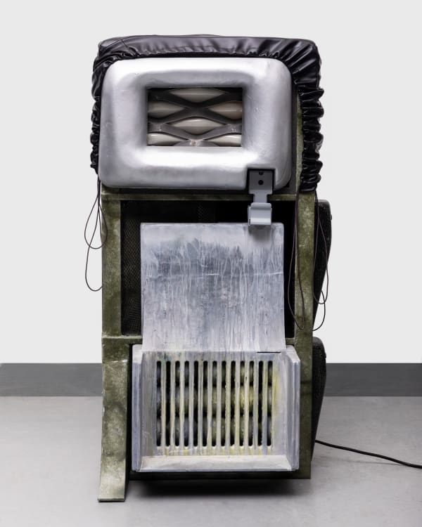 Silver Grey Green Datacombe Kiosk Cabinet