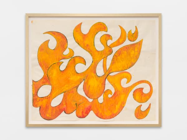 Shabahang Tayyari She lit it, 2026 Gouache on paper / Gouache sur papier 85.2 x 105.2 cm 33 1/2 x 41 3/8 in