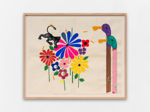 Shabahang Tayyari Ducks of Shiraz, 2026 Gouache on paper / Gouache sur papier 57.2 x 70.5 cm 22 1/2 x 27 3/4 in