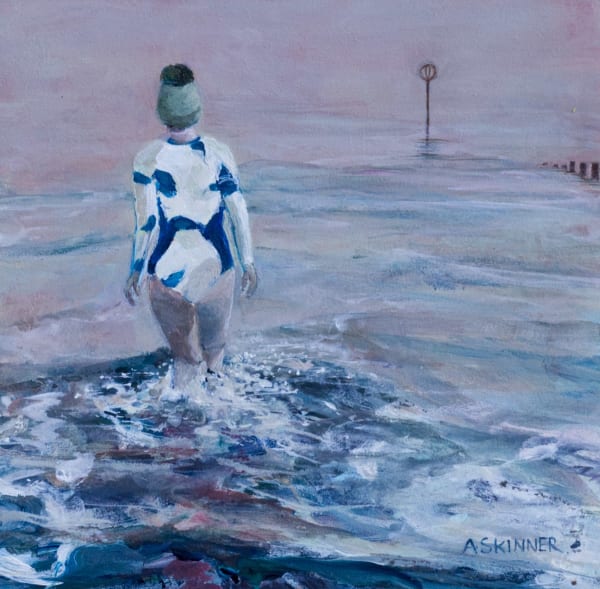 Anne Skinner, Morning Swim with Green Bobble Hat
