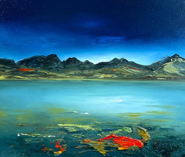 Linda Park, Fading Light on Loch Slapin, Isle of Skye