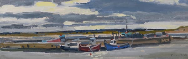 Glen Scouller RSW RGI, Fishing Boats, East Neuk
