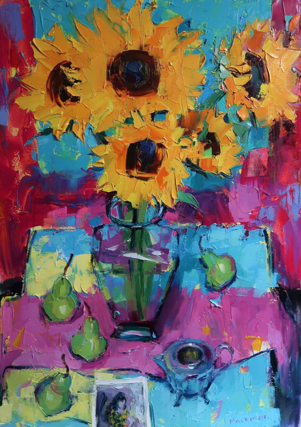 Jennifer Mackenzie, Still Life with Sunflowers