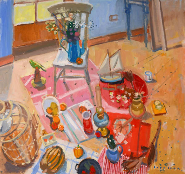 Glen Scouller RSW RGI - Still Life on Studio Floor