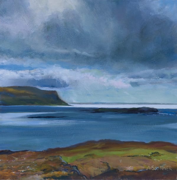 Anne Skinner, Rainstorm over Ulva, Isle of Mull