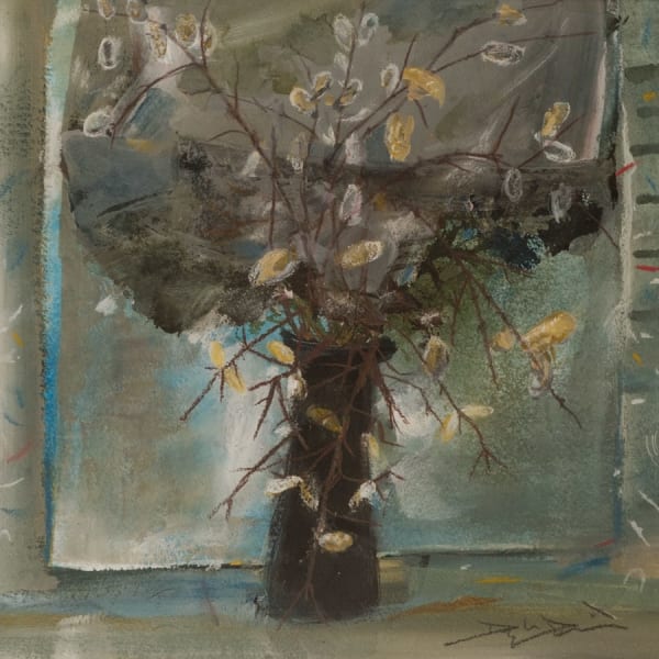 Misc Private Sales A-Z, Douglas Davies RSW - Pussy Willows
