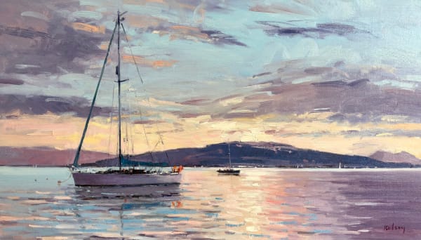 Robert Kelsey, Evening Mooring, Loch Crinan