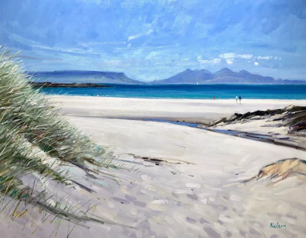 Robert Kelsey, Eigg and Rum From Camusdarach