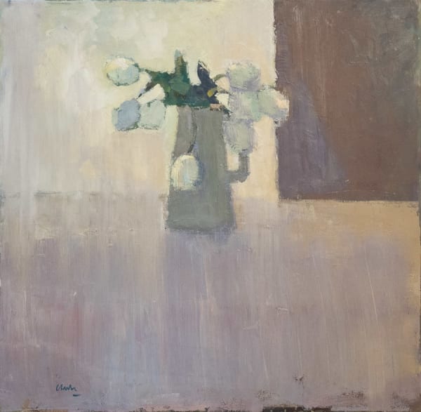 Michael Clark PAI RSW RGI, A Jug of White Tulips