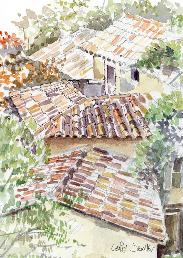 Carol Scouller, Rooftops, Cotignac, France
