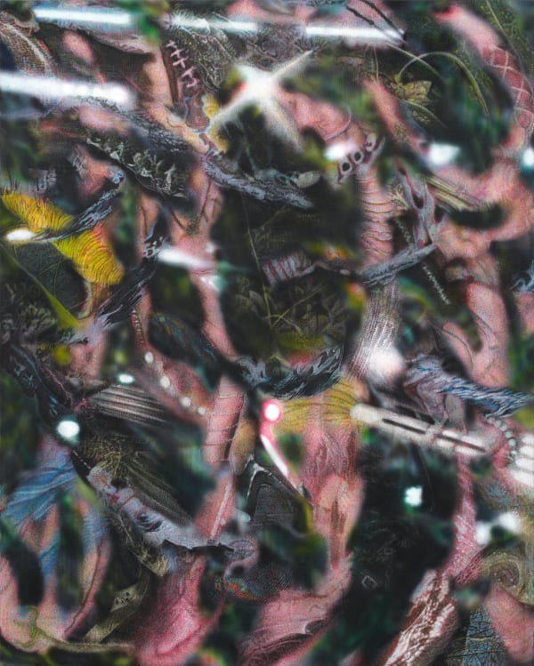 Bai Yiyi 白乂乂, Your physiques disintegrate like ripples and disappear into the jungle 你们的体态像涟漪般被分解并消失在丛林中, 2023