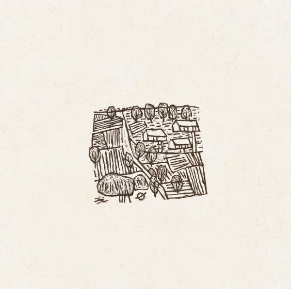 Xu Bing 徐冰, View of Village 村景, 1982