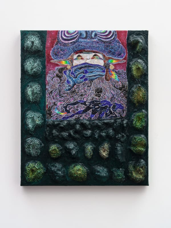 Wenjue 文爵 , Self portrait as a Bizarre Bug Collector(BBC) 以一个怪奇昆虫收藏家所作的自画像, 2022