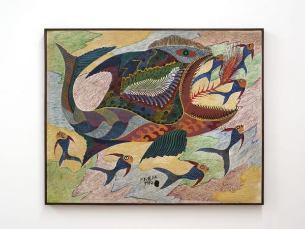 Chico da Silva 奇科·达·西尔瓦, Untitled (fish) 无题（鱼）, 1972