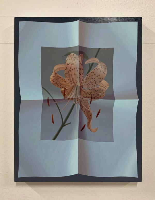 Olivia Jia 奥利维亚·贾, Page unfolded (tiger lily) 展开的页面(虎皮百合), 2025