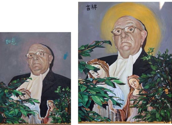 Geng Yini 耿旖旎, Meet by chance with joy and peace- As you wish（left）Meet by chance with joy and peace - Joy（right）巧遇喜乐平安- 如意（左）|巧遇喜乐平安- 吉祥（右）巧遇喜乐平安- 如意（左）|巧遇喜乐平安- 吉祥（右）, 2015