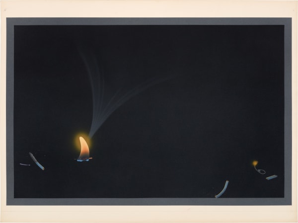 Ching Ho Cheng 郑庆和 , Untitled Black Match Series 《未命名》（黑色火柴系列）, 1979