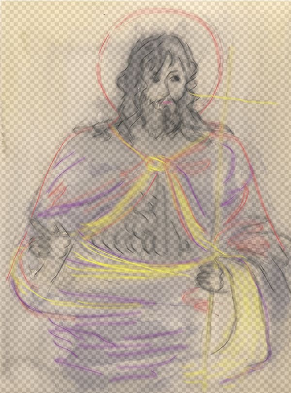 Lin Ke 林科, Purple-gowned Saint 紫袍圣⼈, 2021