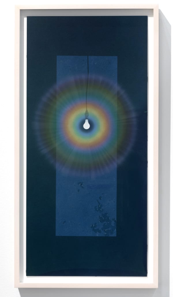 Ching Ho Cheng 郑庆和 , Untitled(Blue hanging light burlb), 1978