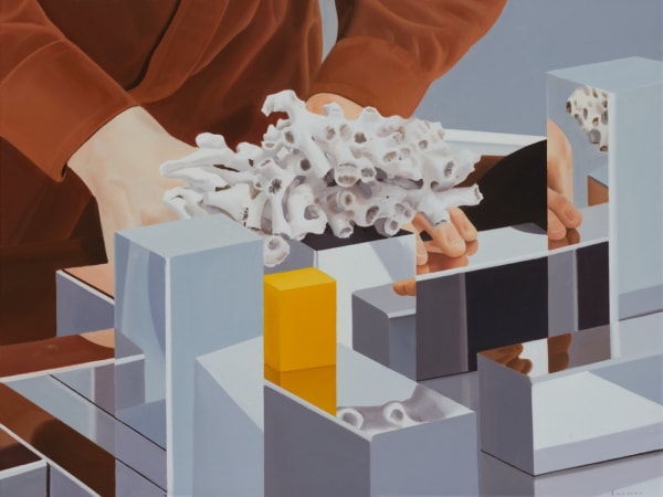 Liang Hao 梁浩 , The One Who Examines Coral Specimen 检查珊瑚标本的人, 2022