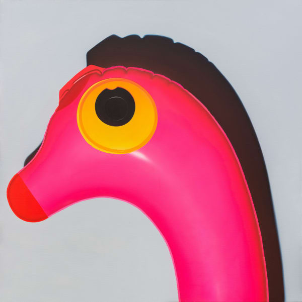 Sun Yitian 孙一钿 , Pink Dinosaur with Blue Wings 有蓝色翅膀的粉色恐龙