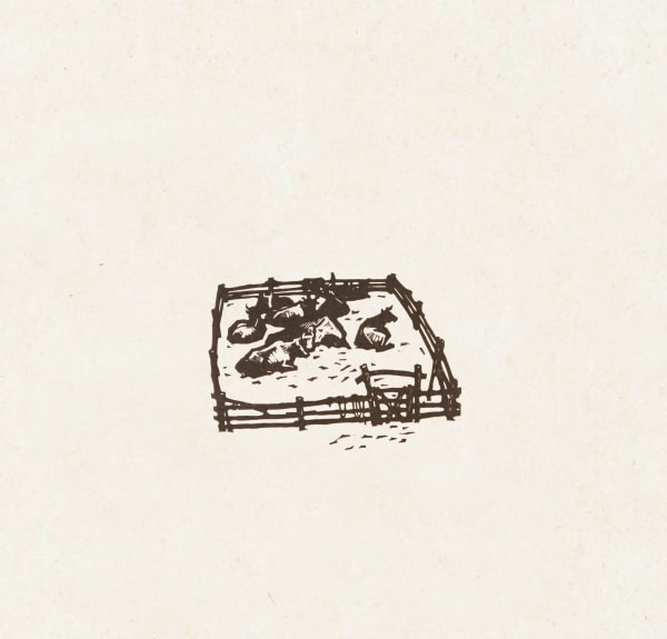 Xu Bing 徐冰, Cow Pen 牛栏, 1978