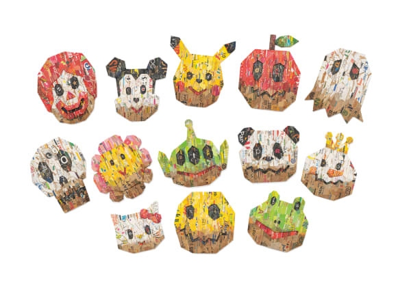 TOMOTATSU GIMA, POP COLLAGE POLYGON CHARACTERS POP, 2025