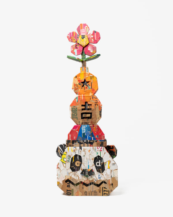 TOMOTATSU GIMA, POP COLLAGE POLYGON LUCKY PANDA, 2025